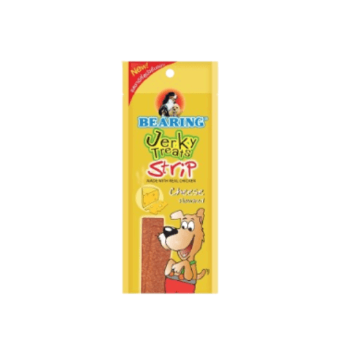 ขนมสุนัข BEARING เนื้อไก่อัดแท่ง สูตร JERKY TREATS SOFT SNACK รสชีส ขนาด 50G_1